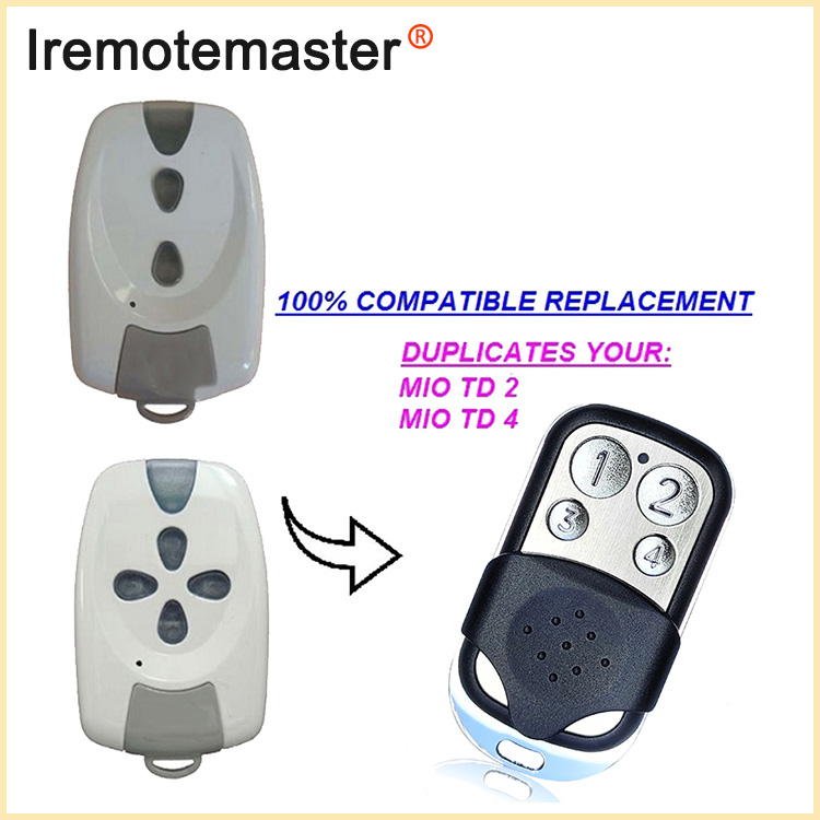 Por MIO TR2 TR4 Garaĝo Remote Control Rolling Code 433MHz